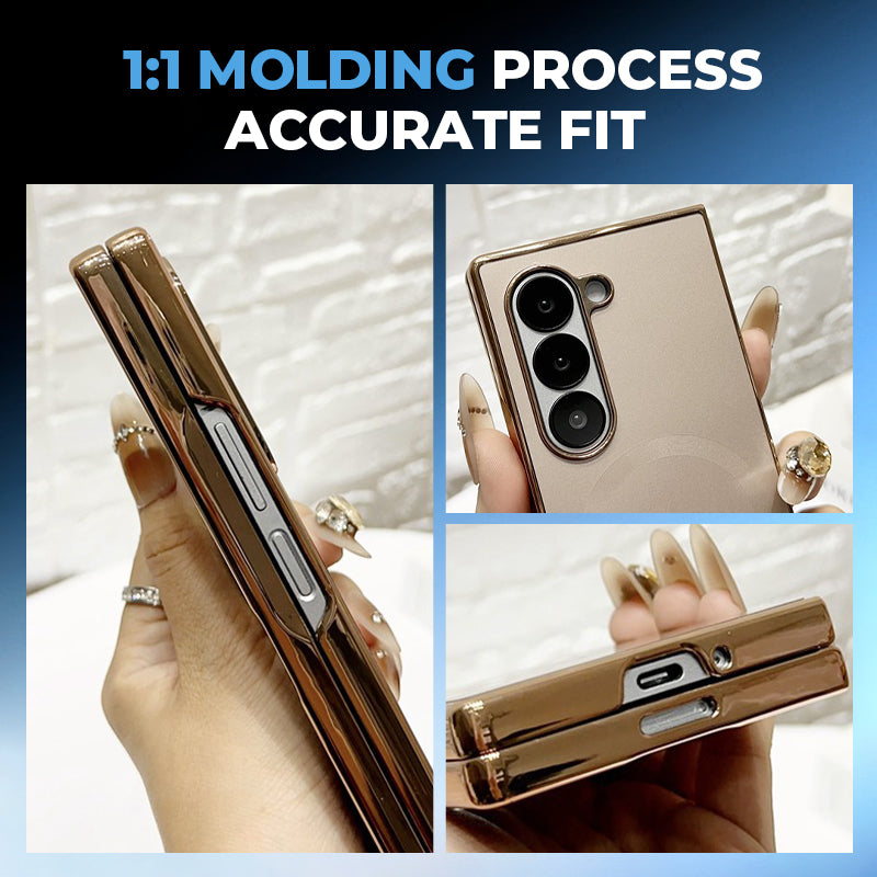 Electroplated Frosted Magnetic Case Cover for Samsung Fold Series