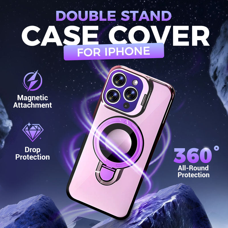 Double Stand Case Cover for iPhone - Buy 2: FREE SHIPPING🛫 & 40% OFF 2nd🔥
