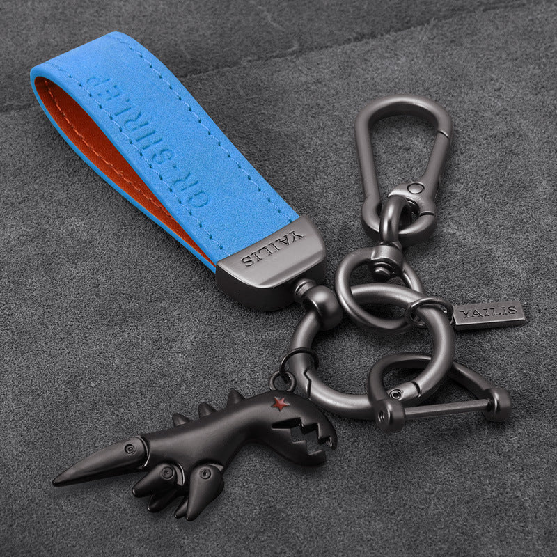Aluminum Alloy Dinosaur Charm Paired with Suede Leather Bracelet-🔥Second Item at 40% OFF