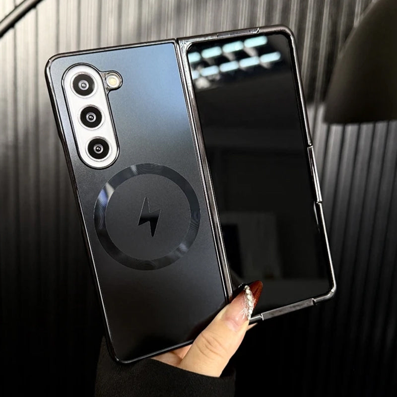 Electroplated Frosted Magnetic Case Cover for Samsung Fold Series