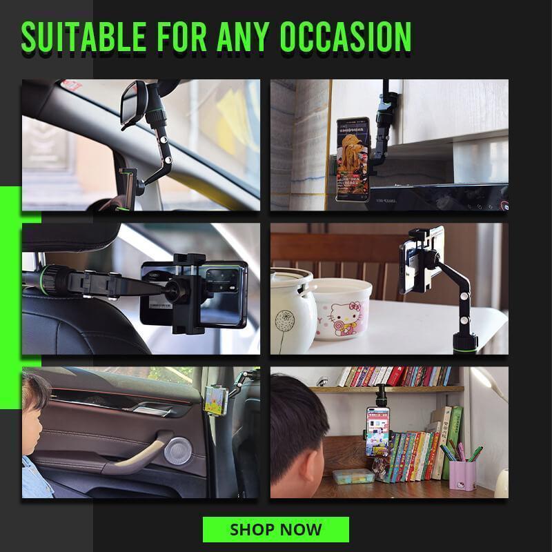 Multifunctional Rearview Mirror Phone Holder